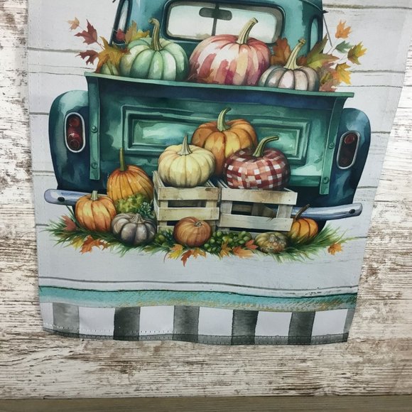 Fall Pumpkin Truck Garden Flag - Picture 4 of 5